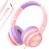 3,5 mm ve USB C Kablolu Kulaklıklı Çocuk Kulaklıkları, USB C Kulaklıklar Okul için Çocuklar, Hafif Kulak Üstü Kulaklıklar Dahili Mikrofon ve Güvenli Hacim Sınıf/Kızlar/Erkekler/Seyahat/Tabletler için
