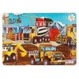 35 Parça Puzzle: İnşaat Arabaları