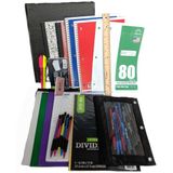 35 Ürün Okula Dönüş Malzemeleri - Lise, Ortaokul Paketi - 1 inç Cilt, Sekmeler, Kese, Klasörler, Defterler, Dolgu ve Grafik Kağıdı, Cetvel, Kalem, Kalem, Silgi, İşaretleyici, Not Kartları