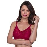 350 - Cherry Toparlayıcı Sütyen Telsiz Süngersiz Minimizer - Bordo, 80 B