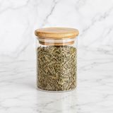 350 ml Bambu Kapaklı Cam Kavanoz, Silikon Contalı Şeffaf Baharatlık ve Saklama Kabı, Çay Kahve Şeker Baharat Kuruyemiş Kavanozu - Çok Renkli - Standart