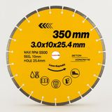 350 Mm Lazer Kaynaklı Beton Kesme Testeresi Diski Beton Asfalt Tuğla Parke Fayans Elmas Kesim Disk