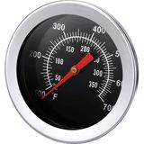 350 Santigrat Derece Paslanmaz Çelik Barbekü Izgara Fırın Termometre Sıcaklık Ölçer - 10 cm