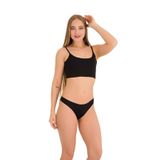 351 Kadın Lazer String Tanga 6'lı Külot Paketi, V3- Siyah x6, XL