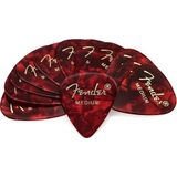 351 Shape Premium Pena (12 Adet) Elektro Gitar, Akustik Gitar, Mandolin ve Bass Medium Red Moto Için