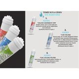 3526 Sulook Kapalı Kasa Su Arıtma Cihazı Inline Filtresi 3lü Filtre Set