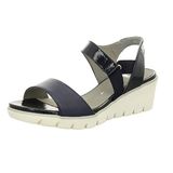 35313 Ara Shoes Kadın Dolgu Topuk Sandalet 3-8,5 Mavi 41.5