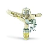 35ADJTNTB Pirinç Darbeli Fıskiye, Ayarlanabilir 0° -360° Patte, Gri, 23' - 50 Püskürtme Mesafesi - 0 - 3 Ay - --