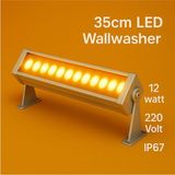 35CM 12W LED Wallwasher Amber | Dış Cephe, Minare, Bahçe Aydınlatma | Iç-Dış Kullanım IP65