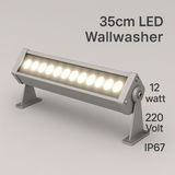 35CM 12W LED Wallwasher Naturel Beyaz 4000K | Dış Cephe, Minare, Bahçe Aydınlatma | Iç-Dış Kullanım - 4000K - Doğal Beyaz
