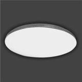 35w Sıva Üstü Armatür Dekoratif Led Panel Krom Çizgili Beyaz