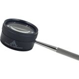 35x 50mm Metal Kasa Optik Cam Lens El Büyüteç Kolay Kavrama Saplı