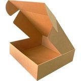 35X22x12cm Kilitli Kutu - Kraft