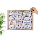 35x45 Cm Ahşap Hasır İpli Dekoratif Anı Polaroid Fotoğraf Çerçevesi