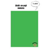 35X50 Cm Yeşil Renk Mukavva Kartonu 5 Adet