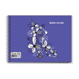 35X50 Resim Defteri Plastik Kapak 25 Yaprak Koparma Izli Dokulu Yüzey Newstyle 1 Adet - Mor - 35x50 cm