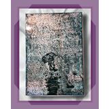 35x50cm Su Geçirmez Yağmur Temalı Epoksi Reçine Kaplama Tablo