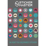 36 Adet Karisik Ozgurluk Graffiti Jdm Araba Stickers Motor Bisiklet Laptop Sticker Etiket Cikartma