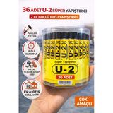 36 Adet U-2 Süper Yapıştırıcı 7 Cc Güçlü Hızlı Yapıştırıcı Çok Amaçlı Metal Plastik Ahşap Deri Yapıştırıcı Şeffaf Kutulu