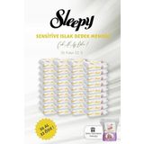 36 AL 33 ÖDE 50'li Sleepy Sensitive Islak Bebek Mendili ve Bebe Temizleme Pamuğu