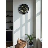 36 Cm Gri Şık Dekoratif Duvar Saati