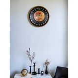 36 Cm Kahverengi 24 Saat Göstergeli Duvar Saati