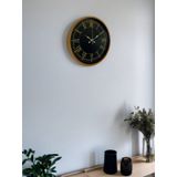 36 Cm Kahverengi Gold Roma Rakamlı Duvar Saati PP-3672I