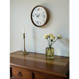 36 Cm Kahverengi Modern Dekoratif Duvar Saati