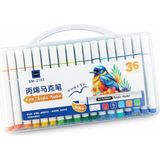 36 Renk Akrilik Marker Kalem Seti - Çok Renkli