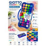 36 Renk Sulu Boya 30Mm Büyük 1 Paket Giotto 36 Lı Suluboya Fırça Hediyeli Canlı Renkler Acquerelli Kaliteli Yıkanabilir
