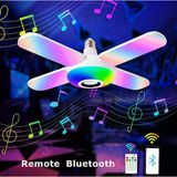 36 Watt, Bluetooth Müzik Çalar, Rgb Çok Renkli, Kumandalı Led Ampul, Genç Odası Ampulü, Disko Ampul
