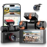 360° 4 Kanallı Araç Kamerası Araç Ön Ve Arka Sol Sağ 2K+1080P, 3" Ips Ekran, Ir Gece Görüşlü Wifi Araç Kamerası, Wdr, App Kontrolü, G-Sensörü, Döngü Kaydı, 7/24 Park İzleme, Park Yardımı
