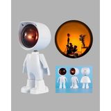 360° Ayarlanabilir Başlıklı Astronot Gece Lambası - Çok Renkli