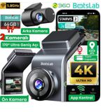 360+ Botslab G300h Plus Wdr 4k Uhd Ön+Arka Wifi+Gps 170 Geniş Açı Gece Görüşlü Araç İçi Kamera Dash Cam Araç Kamerası +lcd Ekran+G-Sensör+Sesli Kontrol + 64Gb Hafıza Kartı