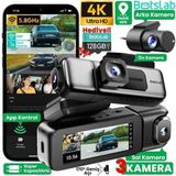 360+ Botslab G980H Pro 4K 3 Kameralı WiFi+GPS Akıllı Araç İçi Kamera +170° Geniş Açı+Süper Kapasitör+Sesli Kontrol