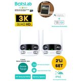 360 Botslab Smart W302 Outdoor Kamera Set 3K / Çift Yönlü Ses / 170Derece / Akıllı İnsan Takibi