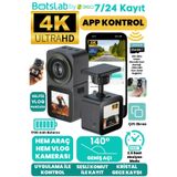 +360 Botslab V9h 4K / Wifi / 140°ultra Geniş Açı/ 3 IN 1 (Araç - Motor - Aksiyon) Kamerası