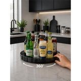 360 Derece Dönen Organizer Mutfak Dolap Içi Organizer Buzdolabı Içi Düzenleyici Organizer Dolap Düzenleyici Stand Tabla Döner Organizer - Çok Renkli - Standart