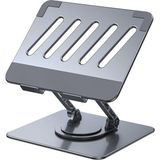 360 Derece Döner Taşınabilir Katlanabilir Folding Alüminyum Notebook Stand Alüminyum Ayarlanabilir Açı ve Katlanabilir Portatif 11 Inç 17 Inç Dizüstü Bilgisayar ve Laptop Stant | Wg3