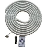 360 Derece Neon Pixel Kumaş Kaplı LED USB Girişli Rf Kumandalı 5m - 5 m - Beyaz