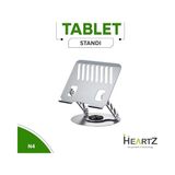 360 Derece Sonsuz Pozisyonda Dönebilen Katlanabilir Metal Alaşımlı Yükseklik ve Açı Ayarlı Kaydırmaz Tablet Notebook ve Laptop Standı (Laptop Notebook ve Tablet Standı N4) - 1 GB