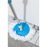 360 Derece Temizlik Seti, 2 Adet Yedek Mop, 360° Döner Mop Başlığı (Sapsız)