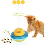 360° Dönen Ördek Şekilli İnteraktif Kedi Oyuncağı – Atıştırmalık Dispenserli Zeka Geliştirici Kedi Eğitim Oyuncağı – Dayanıklı Ve