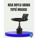 360° Döner Araç Bardaklık Tepsisi Geniş Yemek Alanlı Telefon Standlı P99931s2833