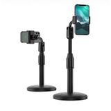 360° Döner Masaüstü Telefon Standı, Teleskopik ve Ayarlanabilir Telefon Tutucu, Katlanabilir Masaüstü Telefon Sehpası, Video Çekim, Canlı Yayın, Toplantı ve İçerik Üretimi İçin Universal Stand