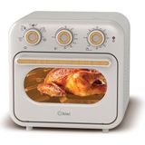 360° Dönüş Sistemli 16 Lt Geniş Kapasiteli Yağsız Retro Fritöz - 1BW-Beyaz