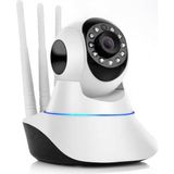 360° Dönüşlü 1080P Ptz Ip Kamera, 3 Antenli Wifi Güvenlik Kamerası, Çift Yönlü Ses, 11 LED - Çok Renkli