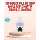 360° Full Hd Wi-Fi Akıllı Ampül Kamera Gece Görüşlü Mir54701194