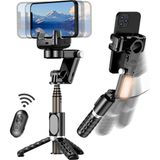 360° Hareket Algılayıcı Sensörlü Akıllı Çekim Selfie Takip Gimbal Telefon Tutucu Vlog Tripod Işık