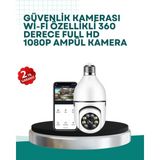 360° Panoramik Görüntüleme Sunan Ampul Tipi Güvenlik Kamerası - Renkli